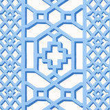 Schumacher Zanzibar Trellis Blue Fabric