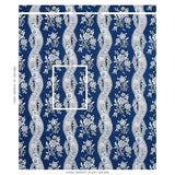 Schumacher Le Castellet Indigo Fabric
