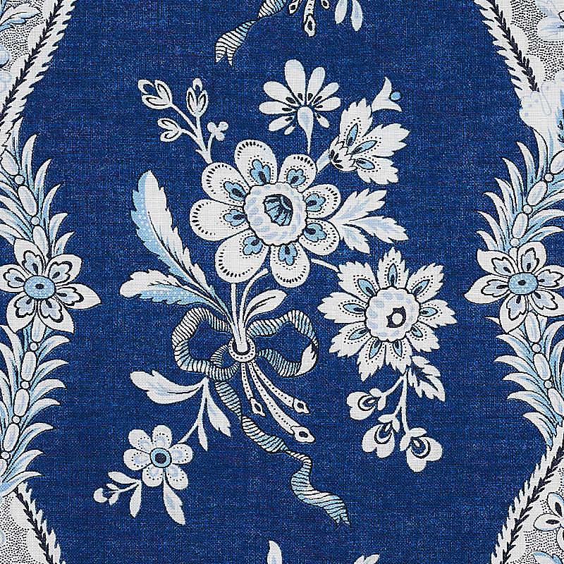 Schumacher Le Castellet Indigo Fabric