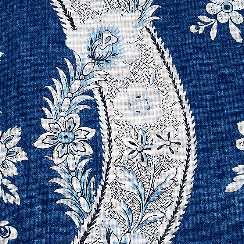 Schumacher Le Castellet Indigo Fabric