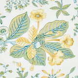Schumacher Pomegranate Botanical Citron Fabric
