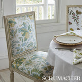 Schumacher Pomegranate Botanical Citron Fabric