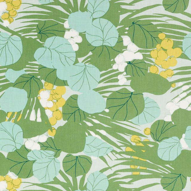 Schumacher Sea Grapes Palm Fabric