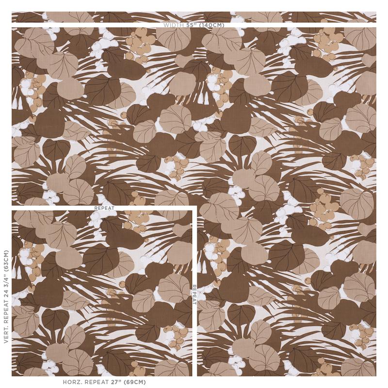 Schumacher Sea Grapes Bark Fabric