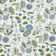 Schumacher Roca Redonda Blue & Ivory Fabric