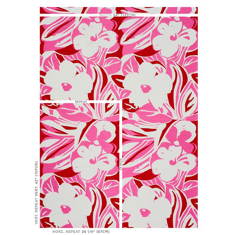 Schumacher Stevie Pink Fabric