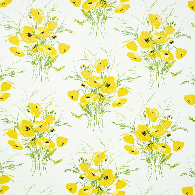 Schumacher Joni Chintz Yellow Fabric