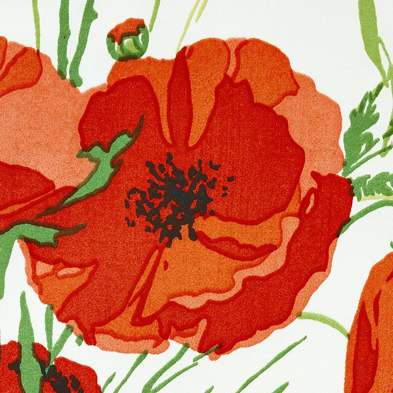 Schumacher Joni Chintz Red Fabric