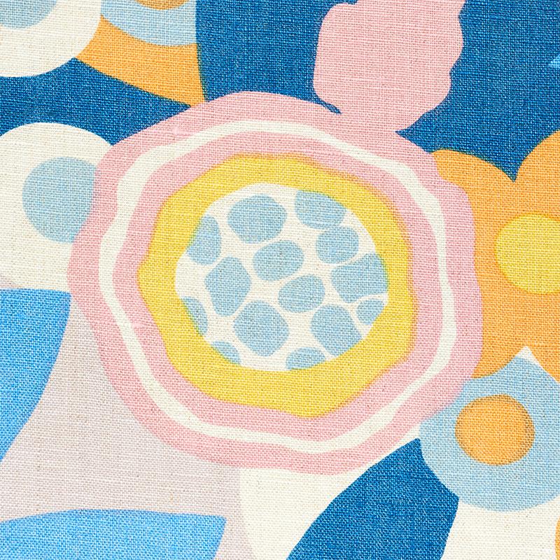 Schumacher Anita Lilac & Orange Fabric