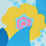 Schumacher Anita Sky & Red Fabric