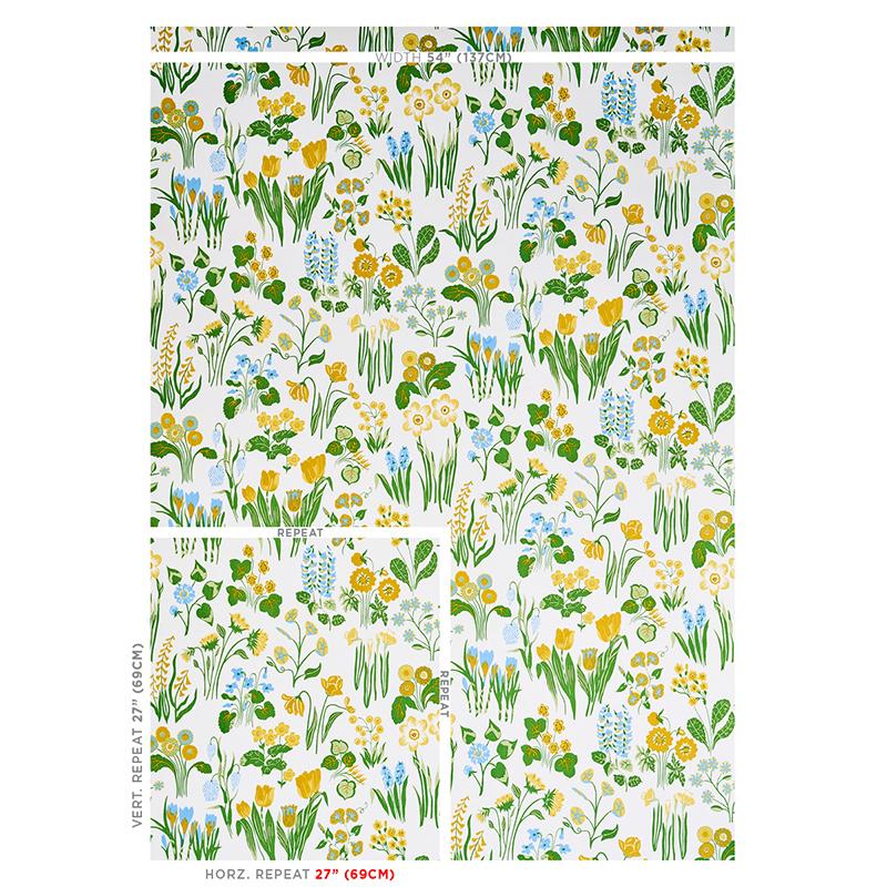 Schumacher Carly Sky Fabric