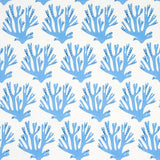 Schumacher Coral Blue Fabric