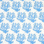 Schumacher Coral Blue Fabric