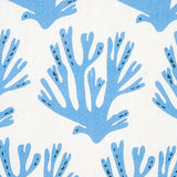 Schumacher Coral Blue Fabric