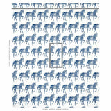 Schumacher Marwari Horse Navy Fabric