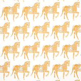 Schumacher Marwari Horse Mustard Fabric