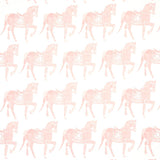 Schumacher Marwari Horse Pink Fabric