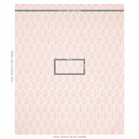 Schumacher Mini Burchettes Pink Fabric