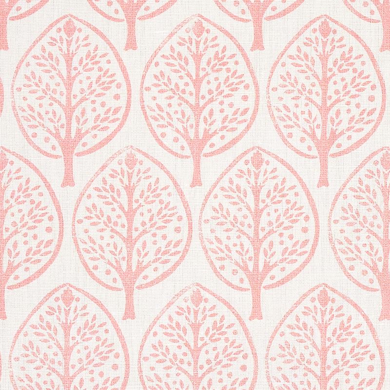 Schumacher Mini Burchettes Pink Fabric