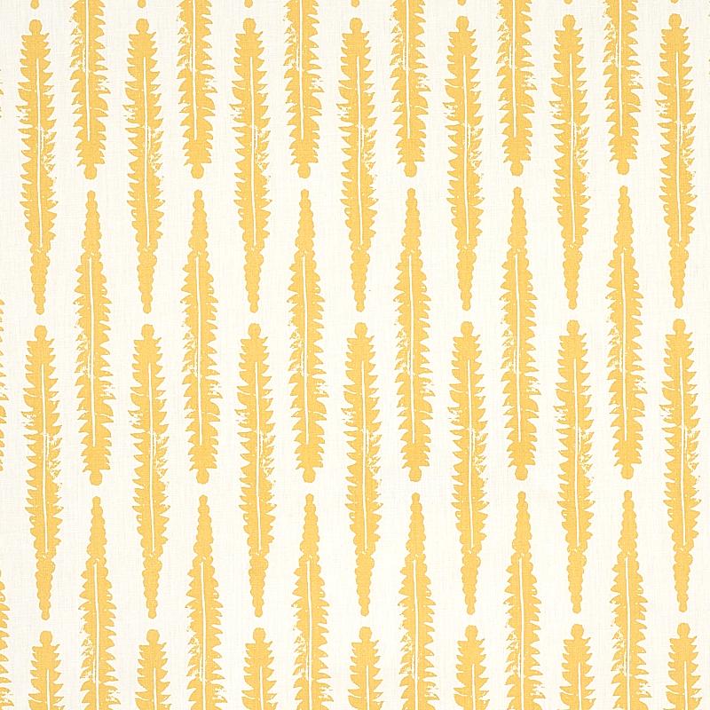 Schumacher Fern Mustard Fabric