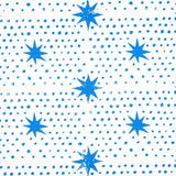 Schumacher Spot & Star Blue Fabric