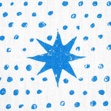 Schumacher Spot & Star Blue Fabric