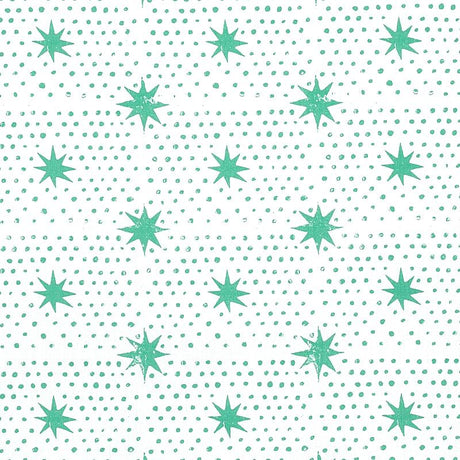 Schumacher Spot & Star Sea Glass Fabric