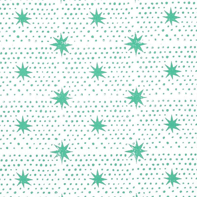 Schumacher Spot & Star Sea Glass Fabric