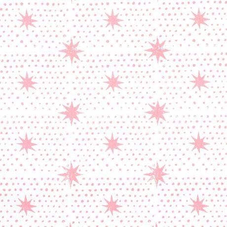 Schumacher Spot & Star Pink Fabric