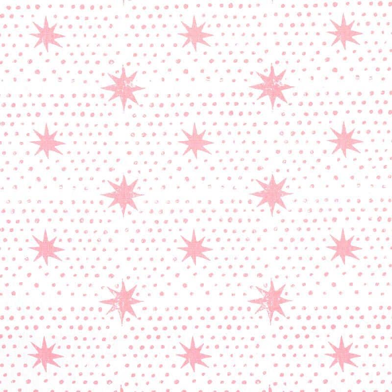 Schumacher Spot & Star Pink Fabric