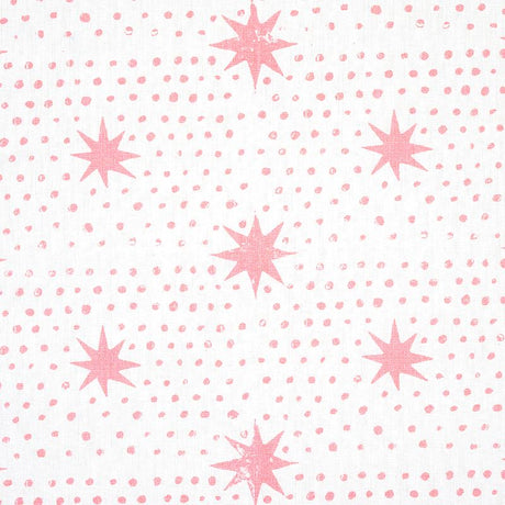 Schumacher Spot & Star Pink Fabric