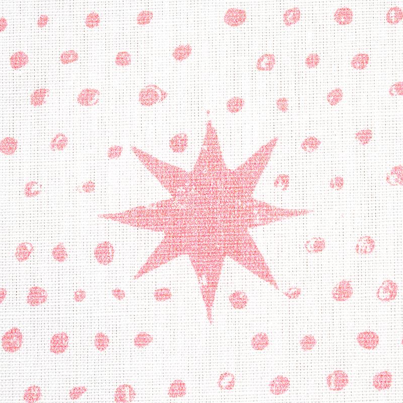 Schumacher Spot & Star Pink Fabric