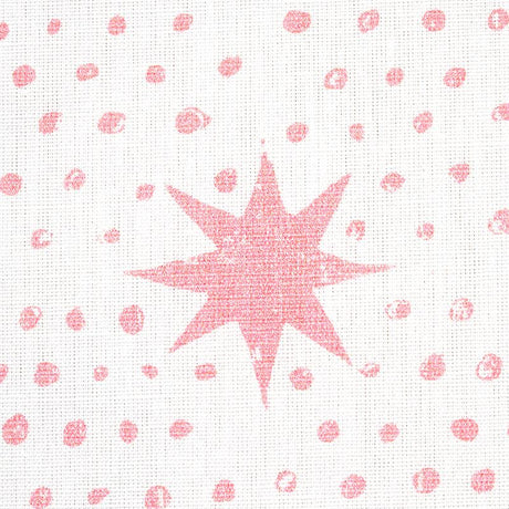 Schumacher Spot & Star Pink Fabric
