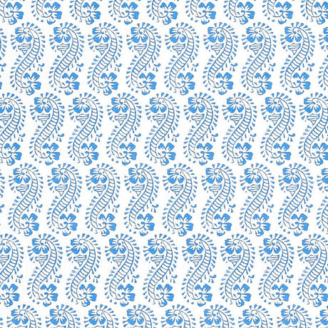 Schumacher Lani Blue Fabric