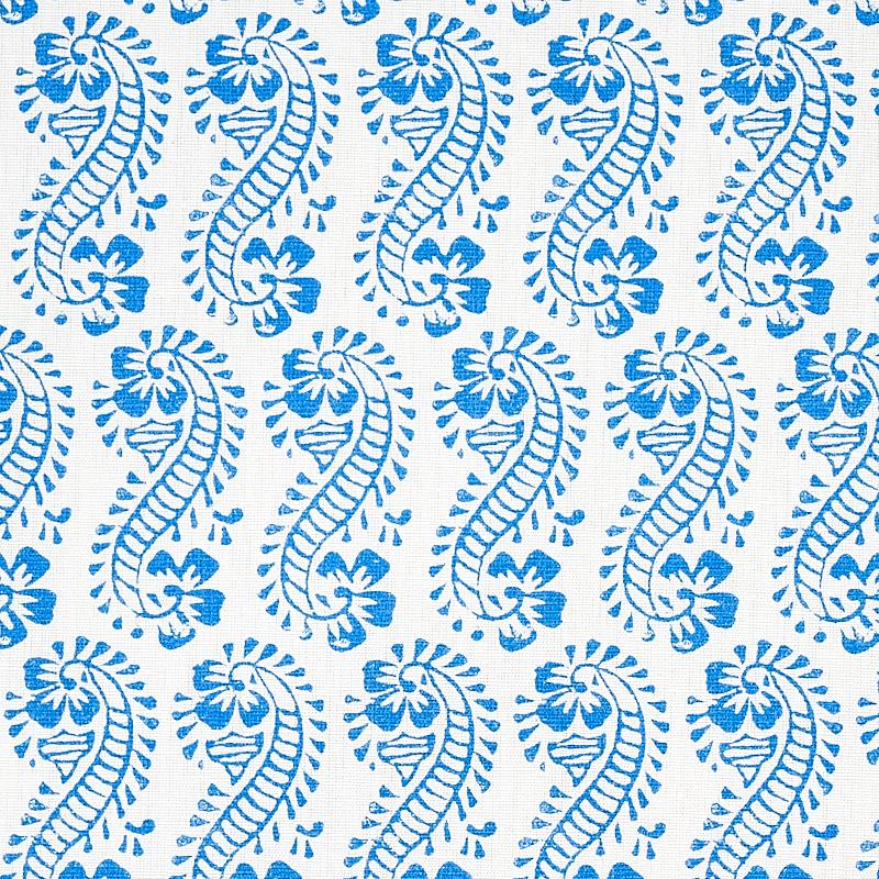 Schumacher Lani Blue Fabric