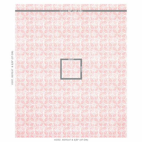 Schumacher Coffee Bean Pink Fabric