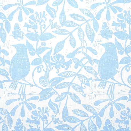 Schumacher Bird & Bee Sky Fabric