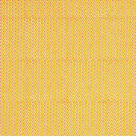 Schumacher Tuk Tuk Hand Block Print Yellow Fabric