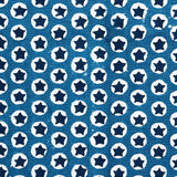 Schumacher Tuk Tuk Hand Block Print Blue Fabric