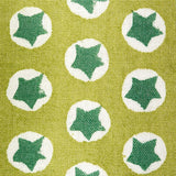 Schumacher Tuk Tuk Hand Block Print Green Fabric