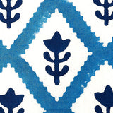 Schumacher Buti Hand Block Print Blue Fabric