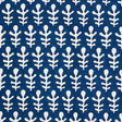 Schumacher Bagru Hand Block Print Dark Blue Fabric