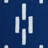 Schumacher Dash Hand Block Print Indigo Fabric