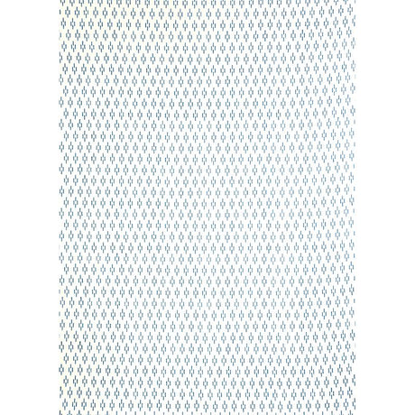 Schumacher Dash Hand Block Print Blue Fabric