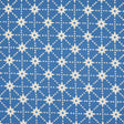 Schumacher Stars Hand Block Print Blue Fabric
