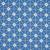 Schumacher Stars Hand Block Print Blue Fabric