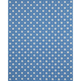 Schumacher Stars Hand Block Print Blue Fabric