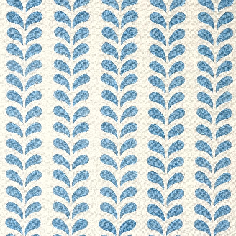Schumacher Bindi Hand Block Print Blue Fabric
