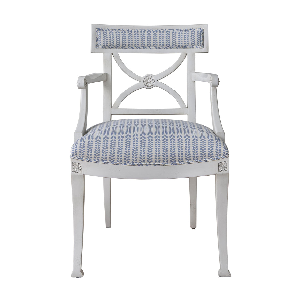 Schumacher Bindi Hand Block Print Blue Fabric