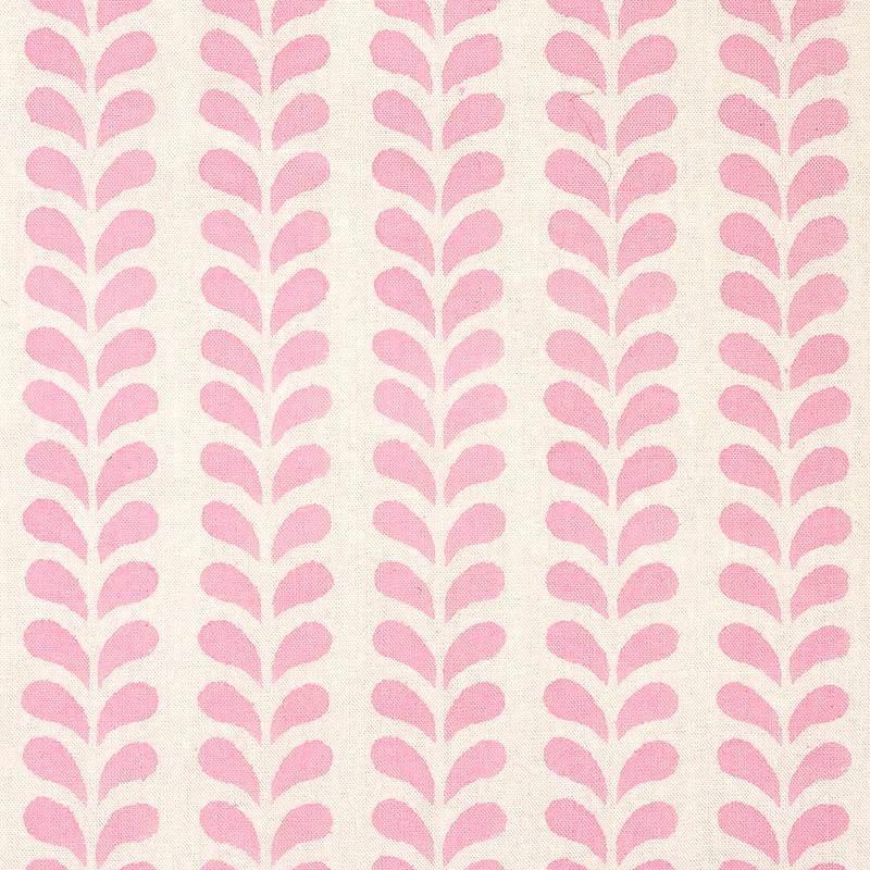 Schumacher Bindi Hand Block Print Pink Fabric